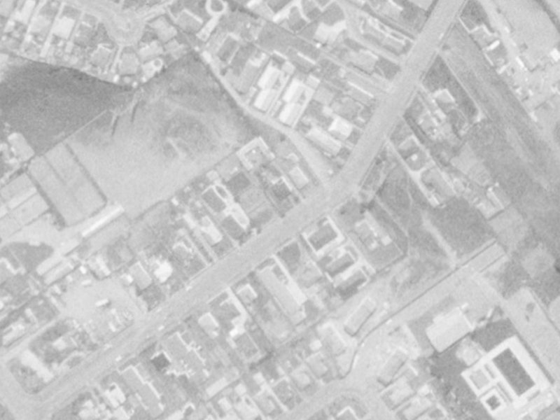 118 Middlepark Road from the air, 1975-1979