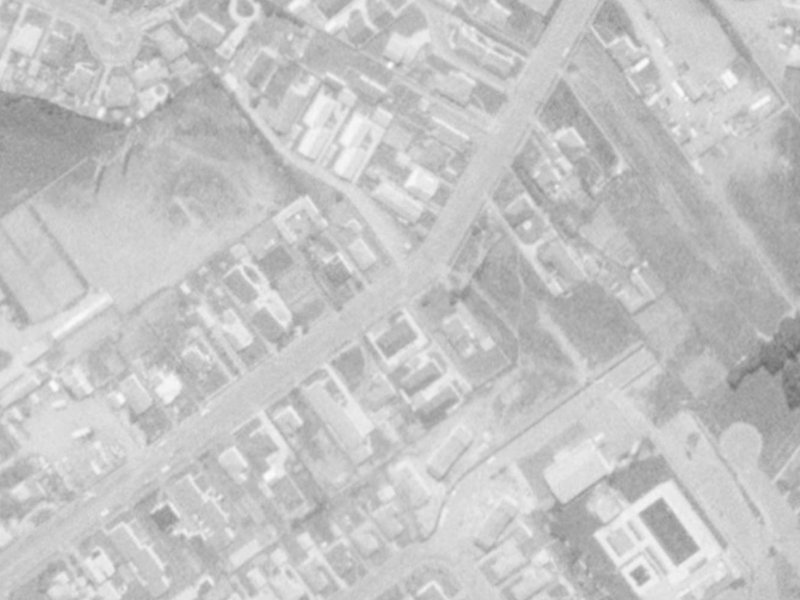 97B Middlepark Road from the air, 1975-1979