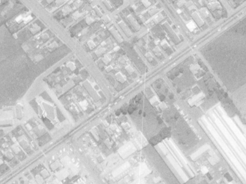 96B Main South Road from the air, 1975-1979