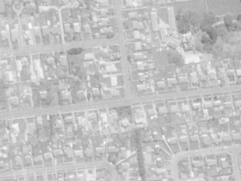 1 Ballantyne Avenue from the air, 1975-1979