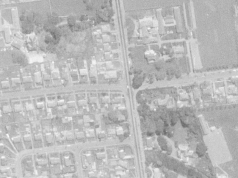 52 Suva Street from the air, 1975-1979
