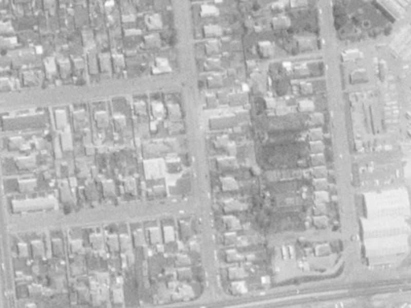 30 Picton Avenue from the air, 1975-1979