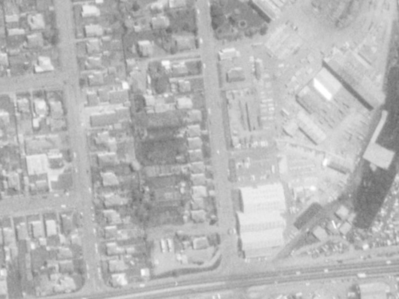25 Mandeville Street from the air, 1975-1979