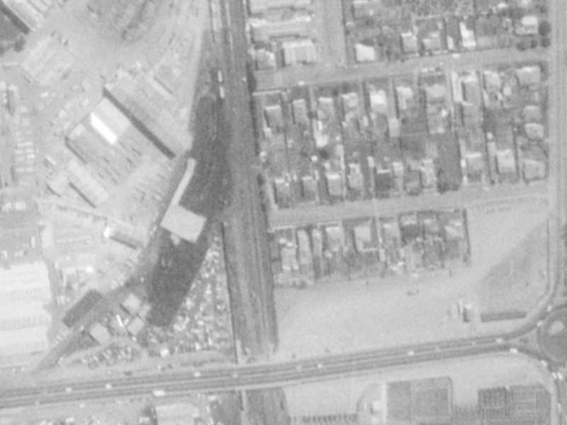 34 Mayfair Street from the air, 1975-1979