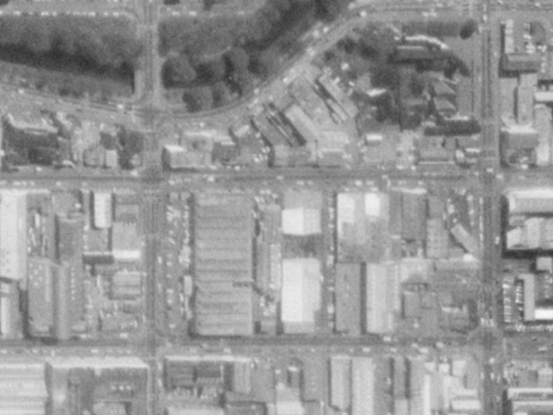 96H Tuam Street from the air, 1975-1979
