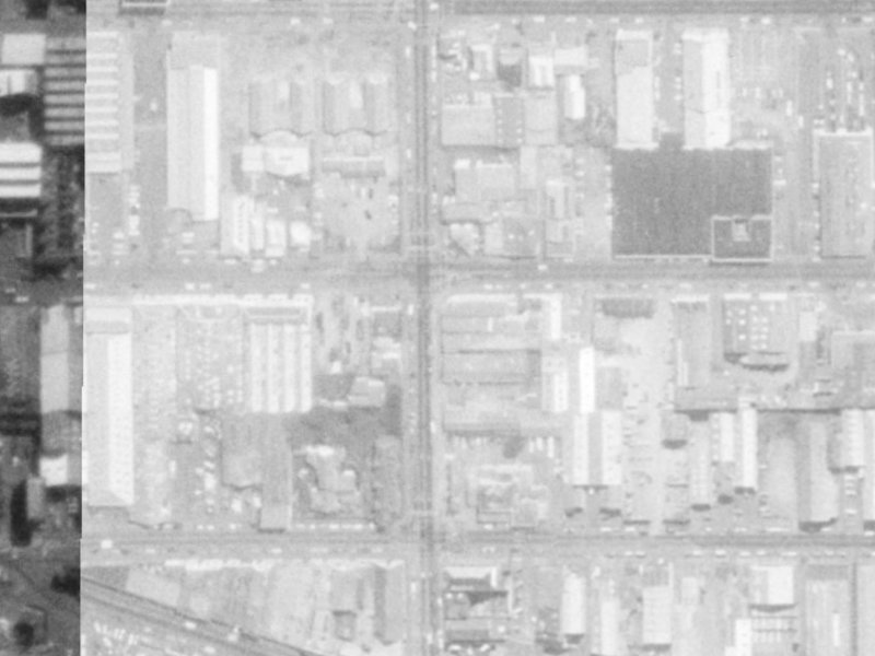 198 Barbadoes Street from the air, 1975-1979