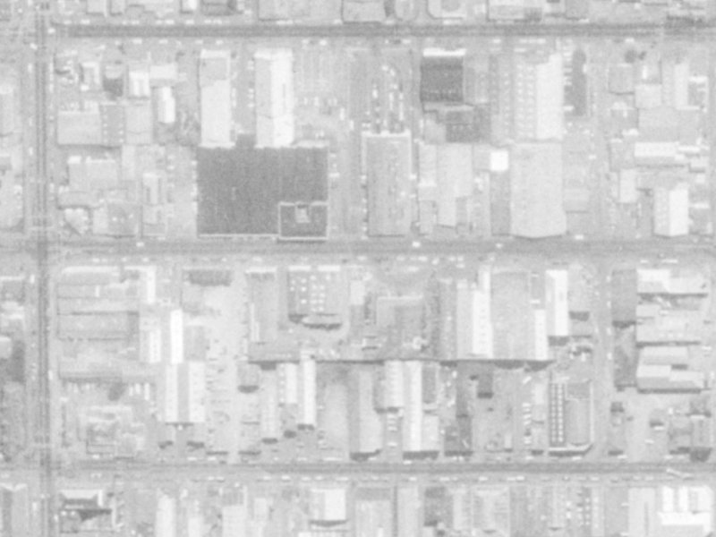 1/328 Tuam Street from the air, 1975-1979