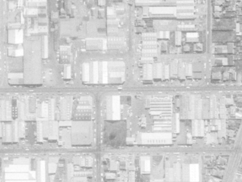 454 Tuam Street from the air, 1975-1979