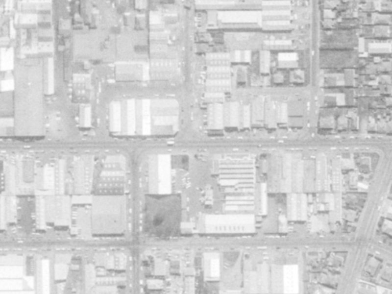 450 Tuam Street from the air, 1975-1979