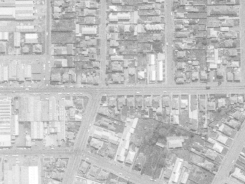 496 Tuam Street from the air, 1975-1979