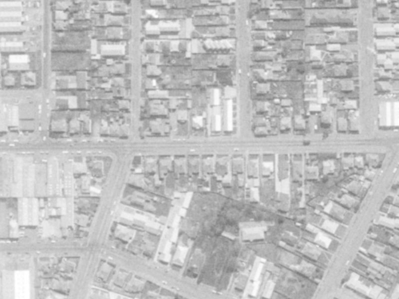 506 Tuam Street from the air, 1975-1979