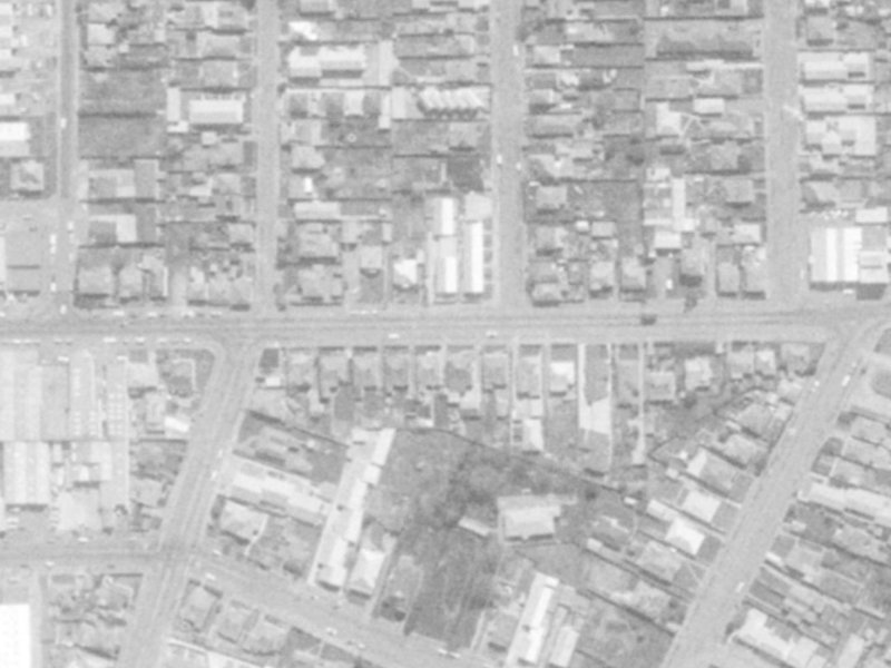 508 Tuam Street from the air, 1975-1979
