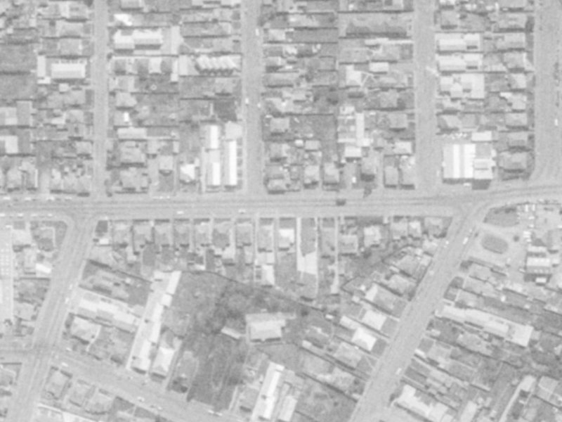 518 Tuam Street from the air, 1975-1979