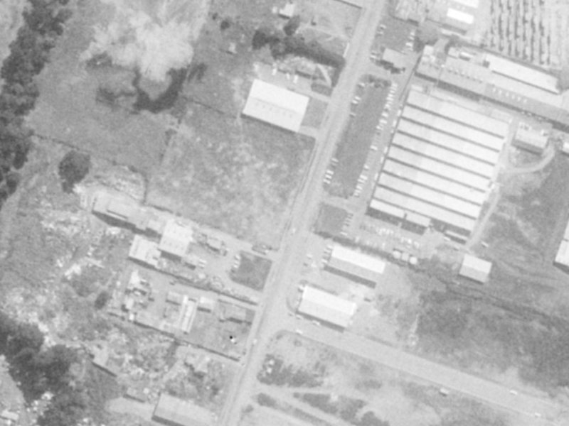 165 Maces Road from the air, 1975-1979