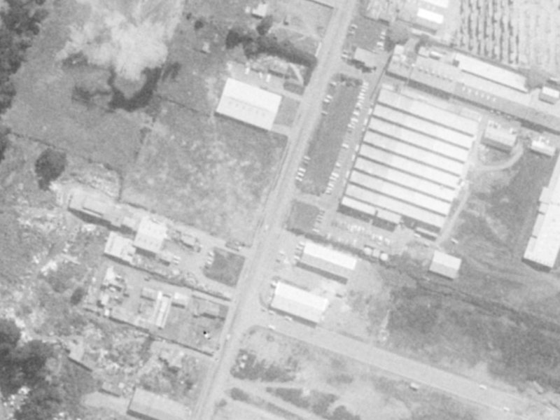 167 Maces Road from the air, 1975-1979