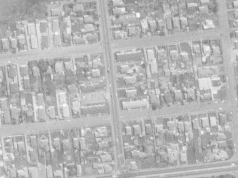 124A Clarence Street from the air, 1975-1979