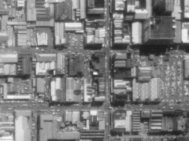 166 Tuam Street from the air, 1975-1979