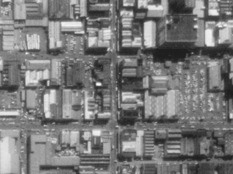 620 Colombo Street from the air, 1975-1979