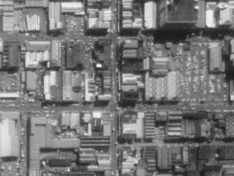 602 Colombo Street from the air, 1975-1979