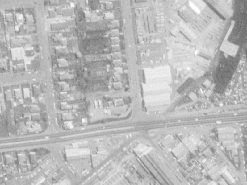 7E Mandeville Street from the air, 1975-1979