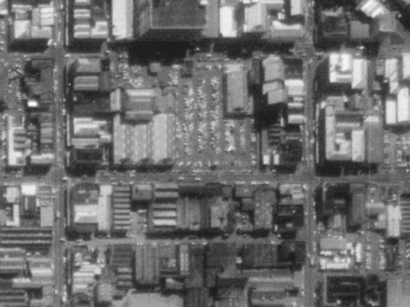207 St Asaph Street from the air, 1975-1979