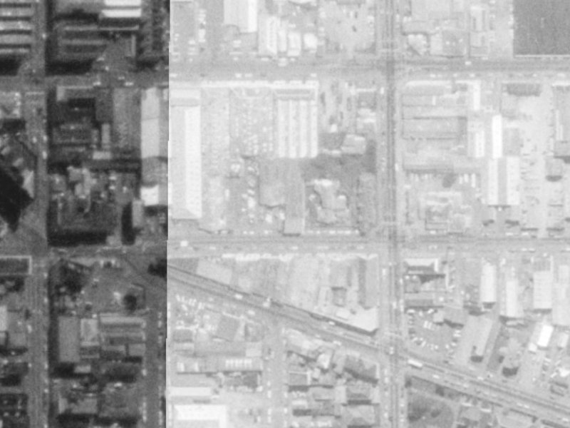 311 Saint Asaph Street from the air, 1975-1979