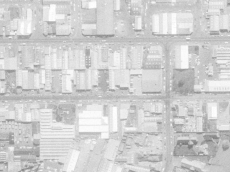 449 St Asaph Street from the air, 1975-1979