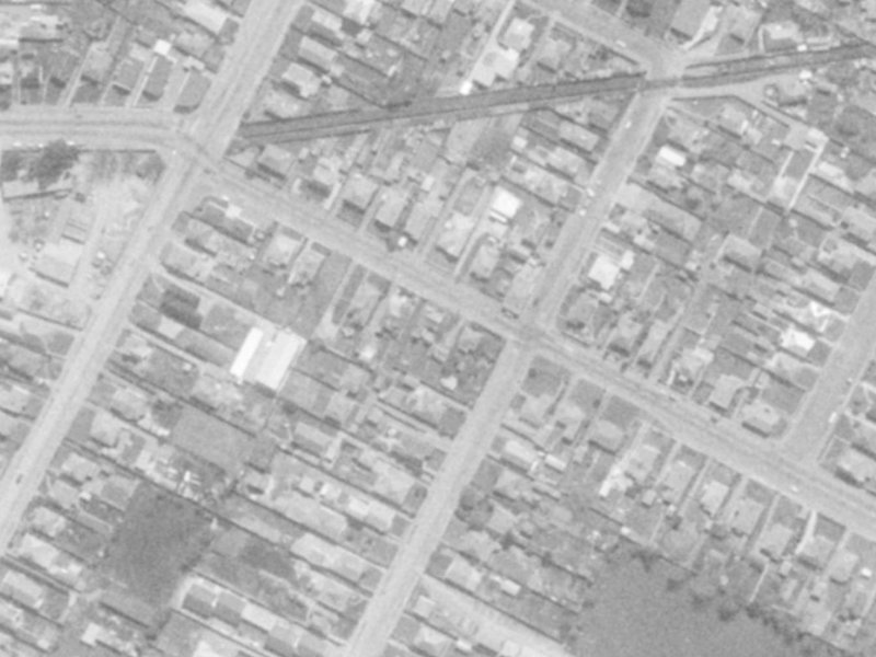 24A Harrow Street from the air, 1975-1979