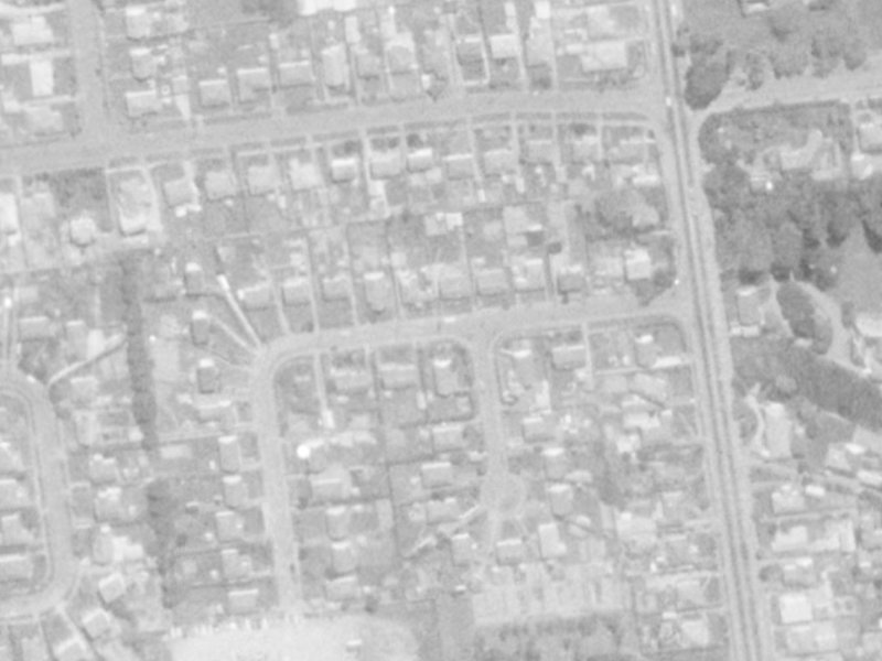 5-7 Roche Avenue from the air, 1975-1979