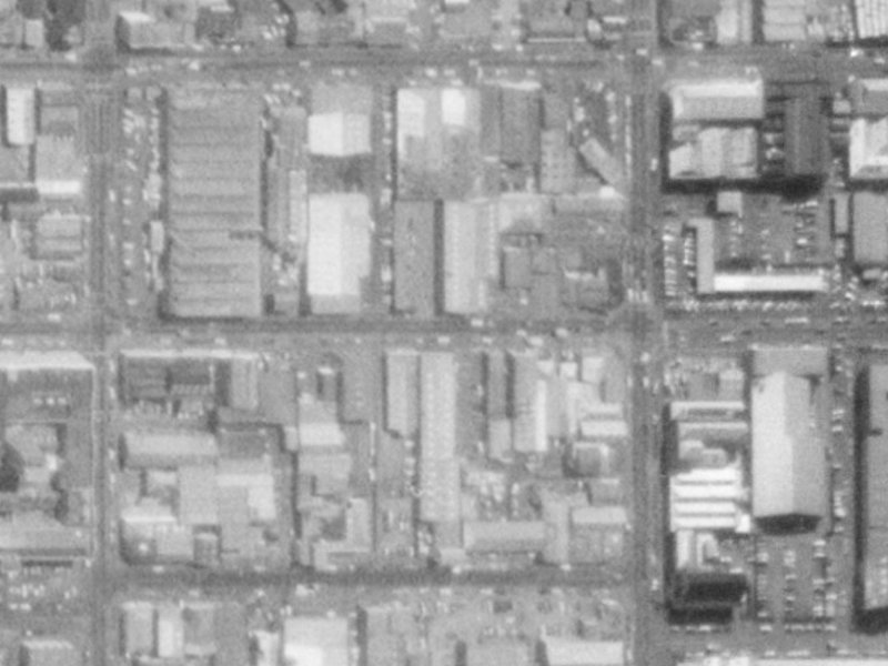 126 Saint Asaph Street from the air, 1975-1979