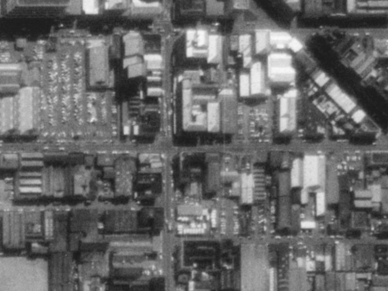 224–234 Saint Asaph Street from the air, 1975-1979