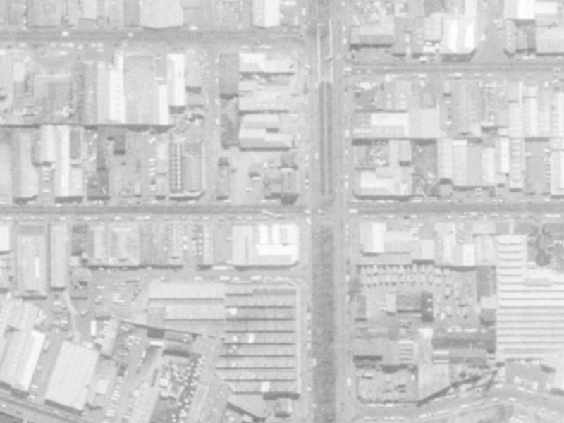 401 Saint Asaph Street from the air, 1975-1979