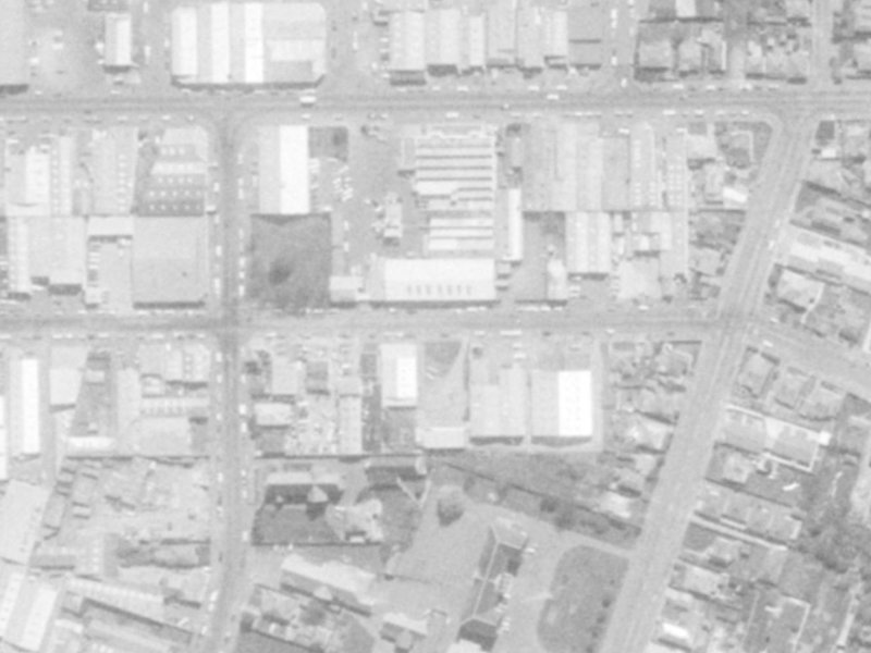 456 Saint Asaph Street from the air, 1975-1979