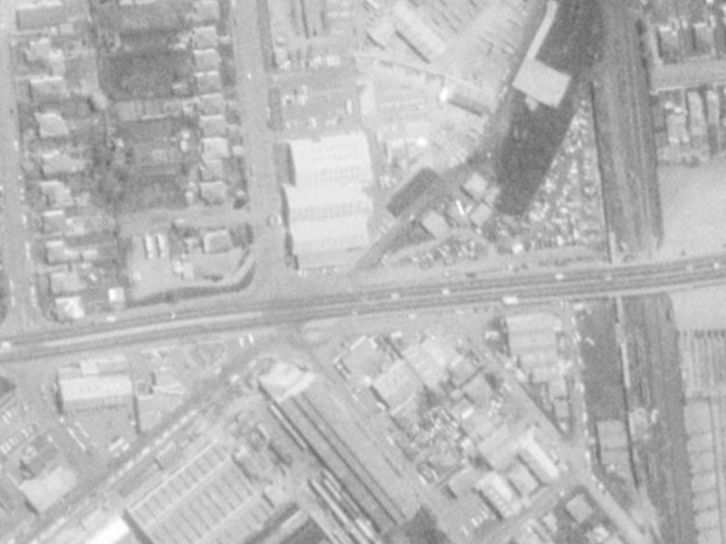 Mandeville Street from the air, 1975-1979