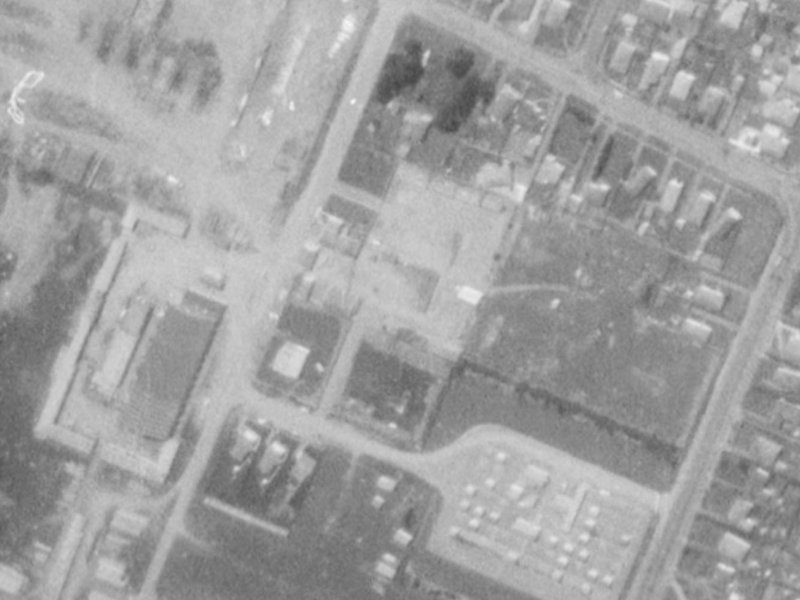 2 Brunner Street from the air, 1975-1979