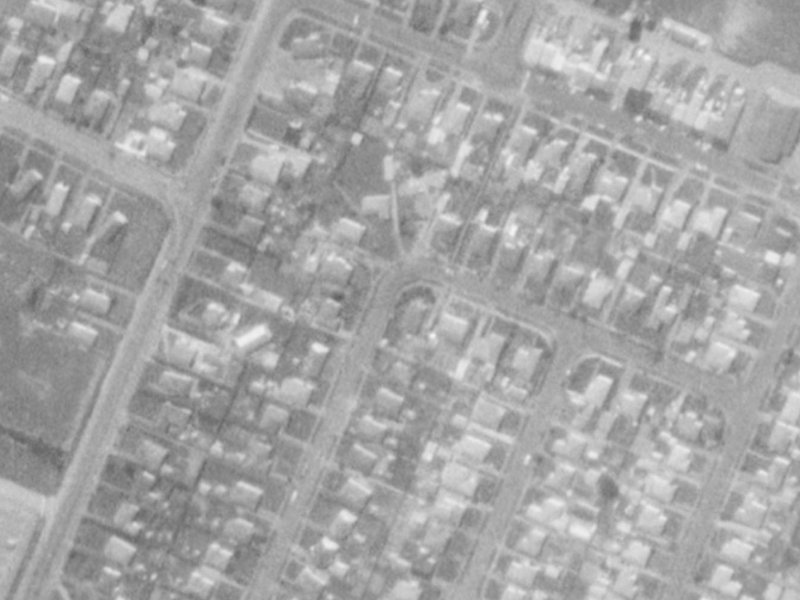 32 Amuri Street from the air, 1975-1979