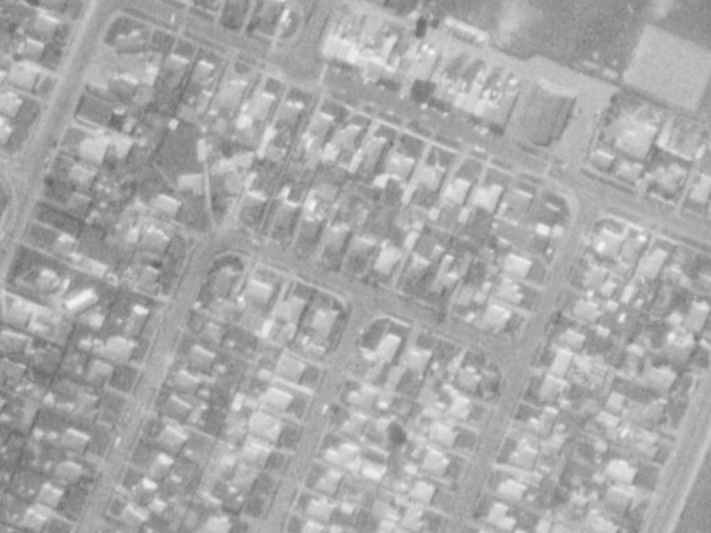 49 Amuri Street from the air, 1975-1979