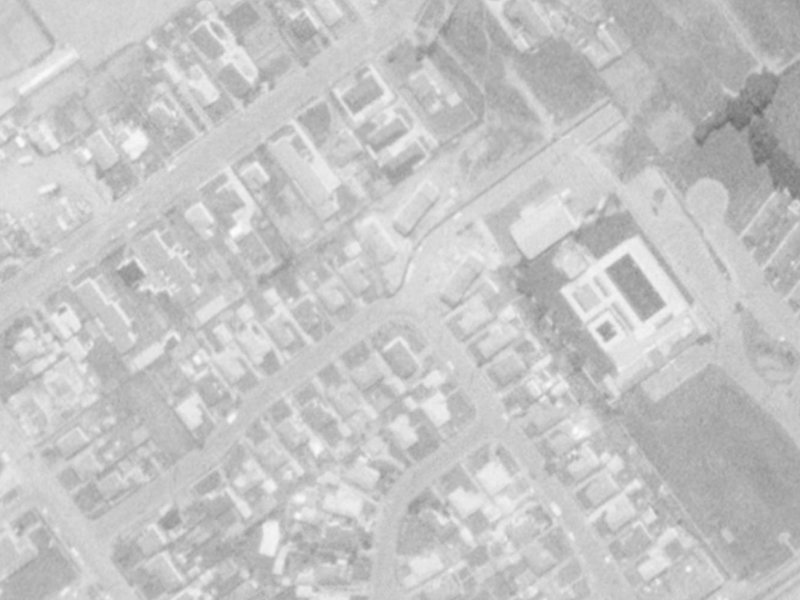 30 Greenhurst Street from the air, 1975-1979