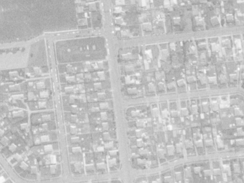 1 Hillary Crescent from the air, 1975-1979