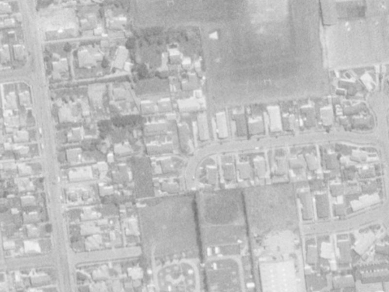 18 Colligan Street from the air, 1975-1979