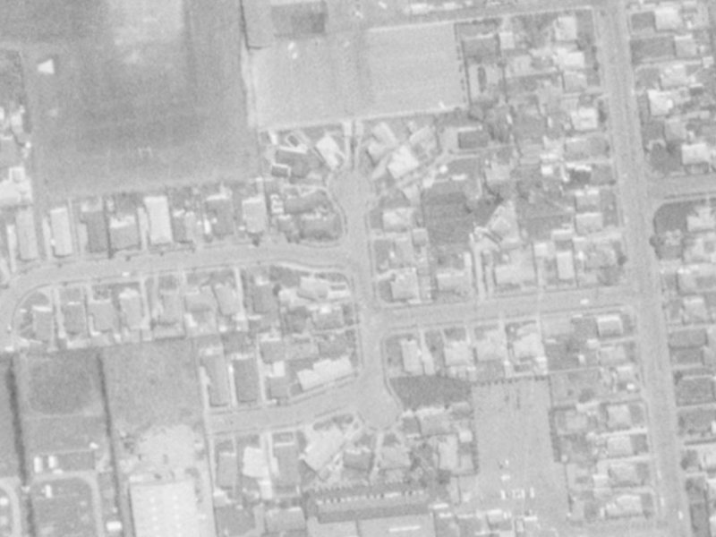 Aileen Place from the air, 1975-1979