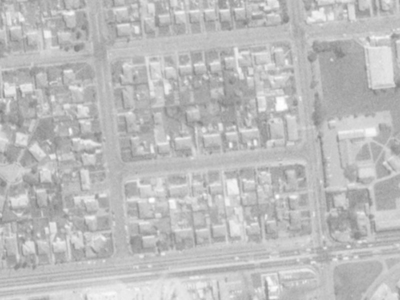 10 Rex Street from the air, 1975-1979