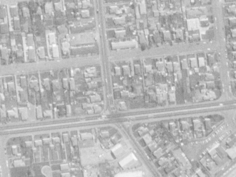 114 Clarence Street from the air, 1975-1979