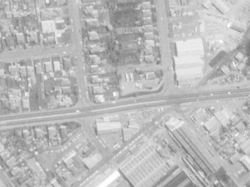 7A Mandeville Street from the air, 1975-1979