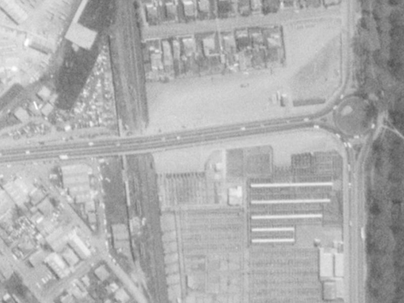 29A Mayfair Street from the air, 1975-1979