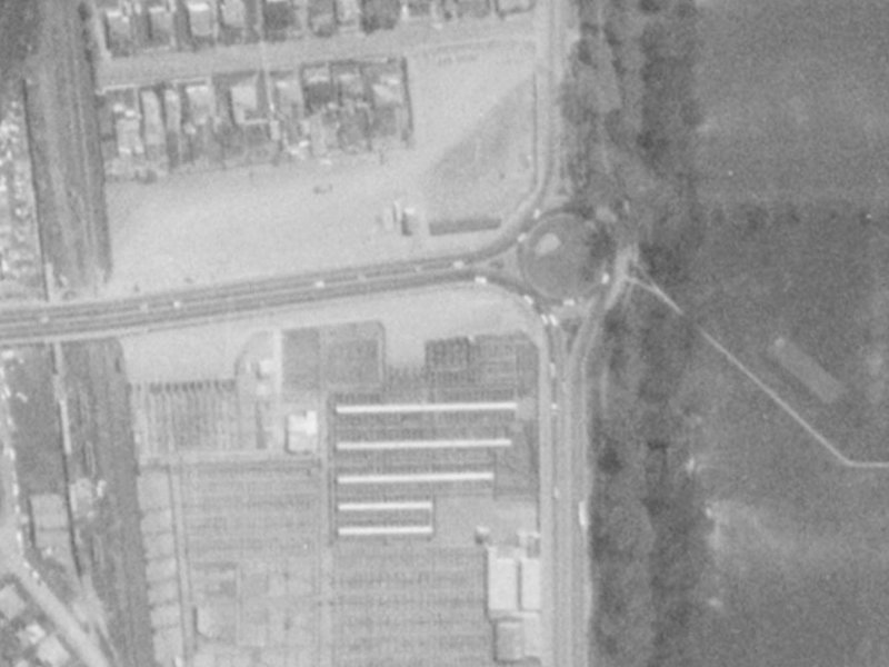 65 Deans Avenue from the air, 1975-1979