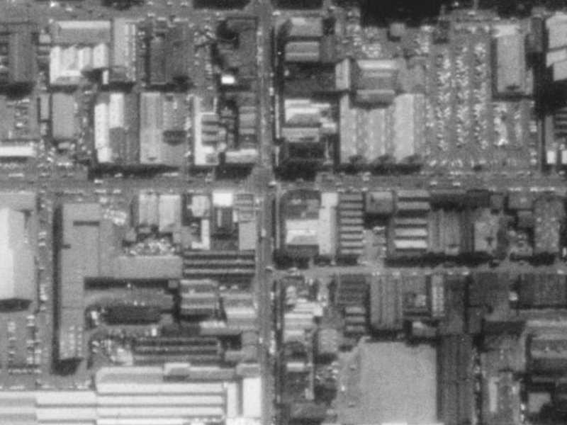 594 Colombo Street from the air, 1975-1979