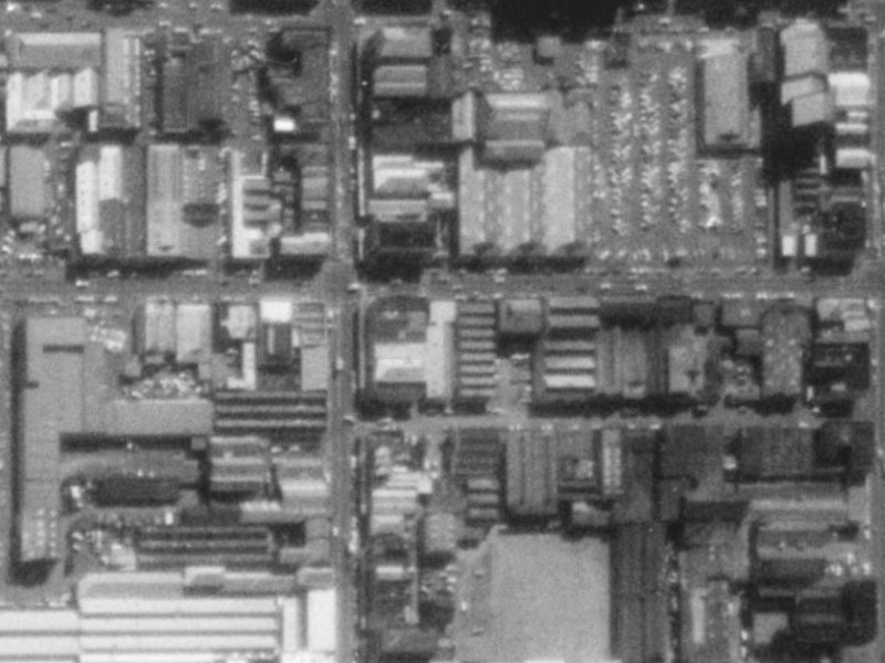 190 St Asaph Street from the air, 1975-1979