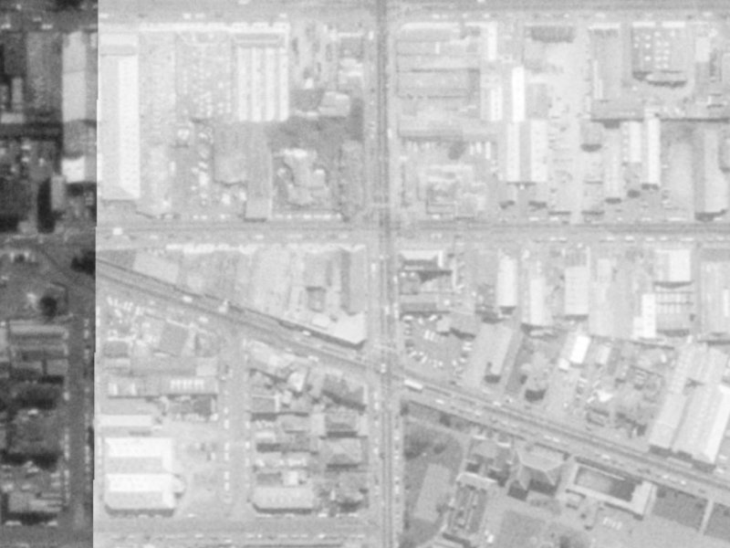 176 Barbadoes Street from the air, 1975-1979