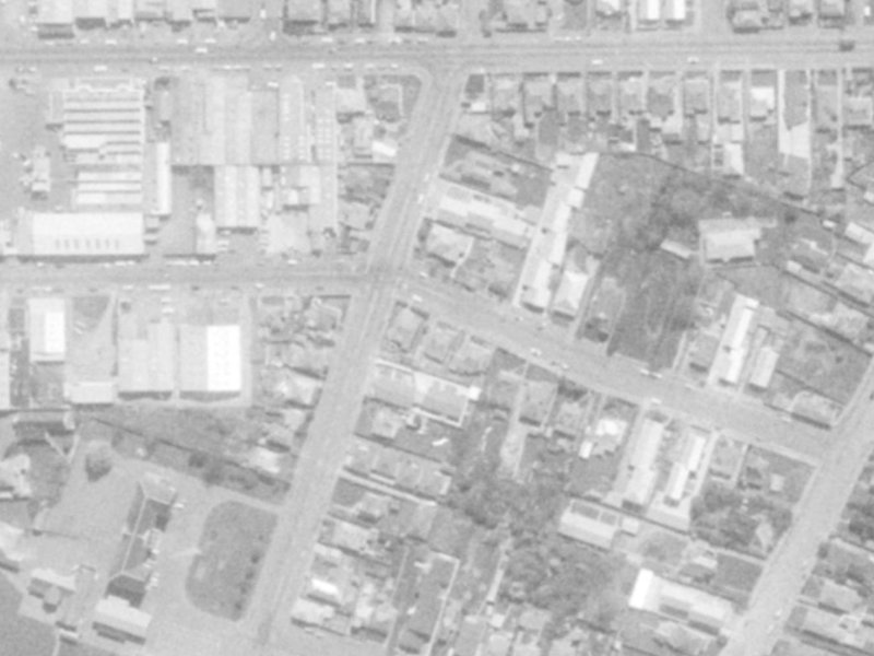 490 Saint Asaph Street from the air, 1975-1979